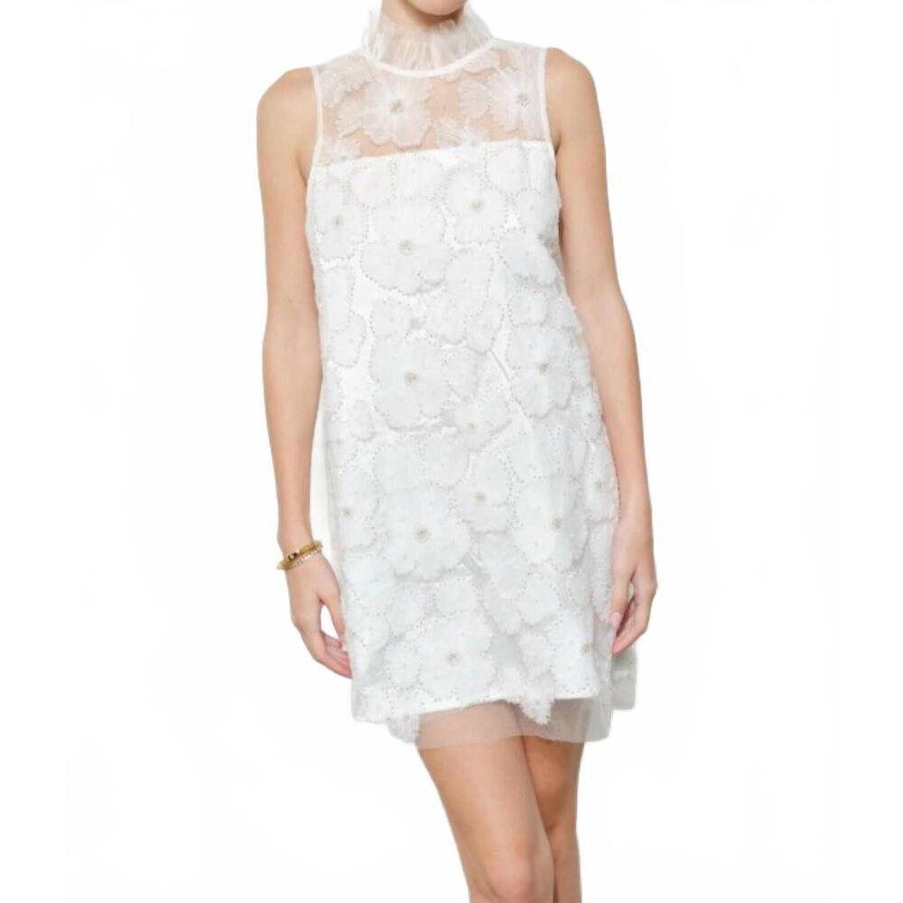 NEW INA FASHION sarah mini dress in white